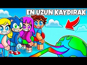 WE'RE GOING DOWN THE LONGEST WATER SLIDE! 😱 Roblox