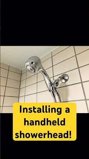 Easily Install a Handheld Shower Head! #diy #plumbing