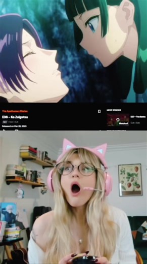 THE elusive frog scene (pt 2 soon) also this literally looks like I filmed this on a potato bare WITH ME!!! *⋆ ˚｡⋆୨୧˚ ˚୨୧⋆｡˚ ⋆* #anime #animereaction #apothecarydiaries #animetok #animegirl