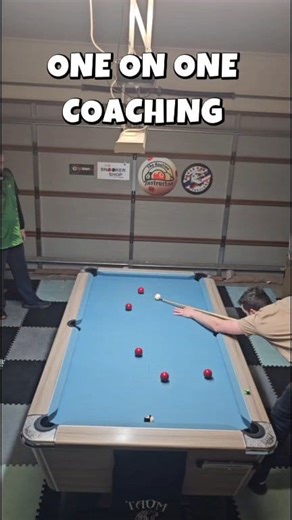 One on one coaching with Kyle Keane today Kyle is a new student and is improving along nicely. Working on pattern plays and little stun screw shots. Well done today mate 👏 | The Routine Instructor Certified Snooker & 8 Ball Coaching