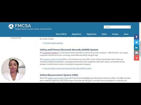 How to find FMCSA safety scores on SAFER