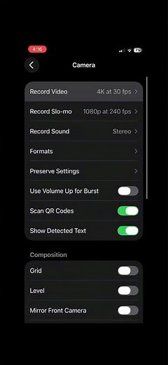 The best camera settings for your iphone 12￼￼! 💀