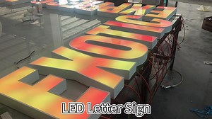 Custom Word Letter Signage 3D Led Lighted Digital Store Sign Outdoor RGB Full Color Led Changing Letter Advertising RGB Sign