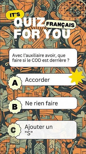 L'accord du participe passé en quiz !