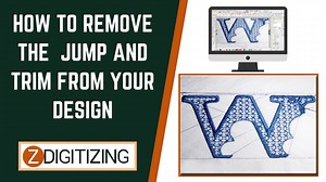 2 Ways How To Remove Jump And Trim From Your Embroidery