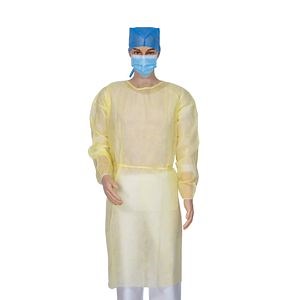 [Hot Item] Medical Disposable Breathable Non-Woven Spunbound/SMS/CPE Isolation Gowns