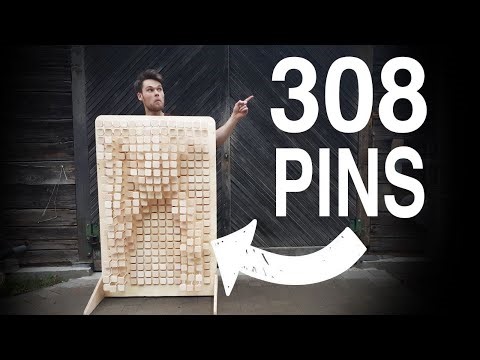 Making a Human Size Pin Art Wall Out Of Old Plywood Pallets - ARIBABOX