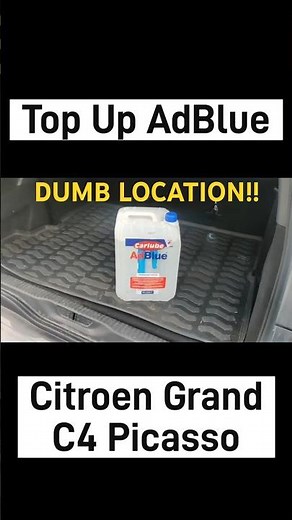 Top up your Adblue - detailed video on my channel #drivewayrepair #adblue #citroen #diymechanic
