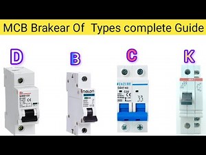 Types of MCB Breakers | Complete Explanation""MCB Breaker Types | Beginner to Expert Guide"