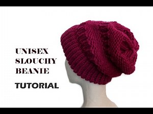 Unisex Slouchy Beanie Tutorial [Loom Knitting]