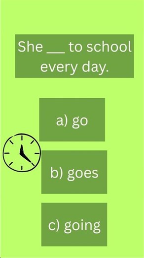 Present Simple in 30 seconds #quiz #mindbendingquiz #words #riddles #brainteasers #triviatricks
