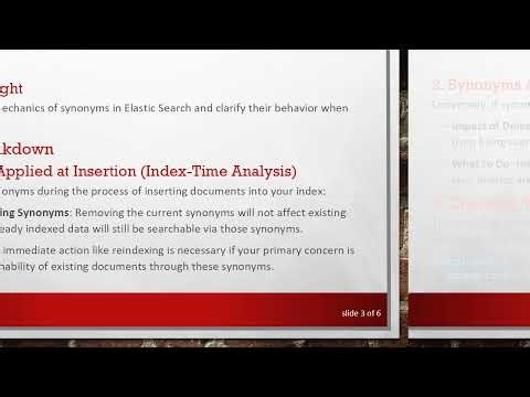 Understanding Elastic Search Synonyms Deletion and Its Impact