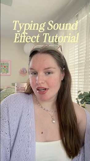 Typing sound effect tutorial!