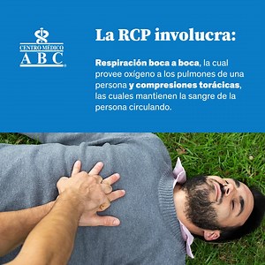 42 reactions | Seguramente has visto las siglas RCP, las cuales significan: Reanimación cardiopulmonar. Este procedimiento de salvamento se realiza cuando la respiración o los latidos cardíacos de alguna persona se detienen; y esto puede ser ocasionado por ahogamiento o un ataque cardíaco. #LaVidaNosUne #RCP #Reanimación #Cardiopulmonar #Cardiaco #Corazón #Infarto | Centro Médico ABC | Facebook