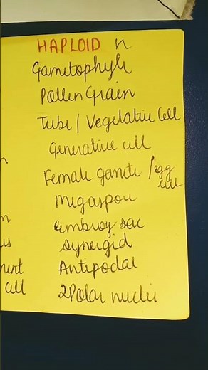 Diploid and haploid structures of a plant ☘️#botany#biology #class12th