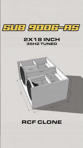 RCF SUB 9006-AS 2x18 #speaker #speakershopping #boxspeaker
