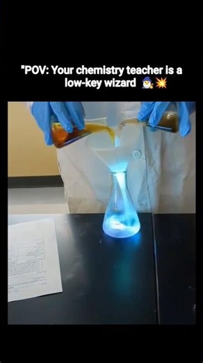 Chemistry teachers experimenting seem to be wizards #shorts
