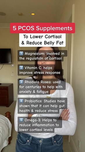 Top 5 Supplements to Lower Cortisol and Reduce Belly Fat for PCOS
