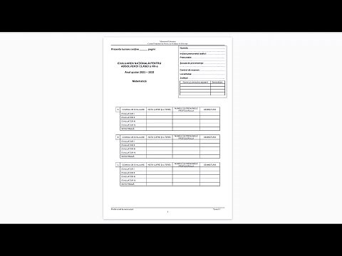 Testul 1 de antrenament Evaluare Nationala 2022 - Clasa a 8-a - Rezolvare