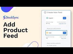 Add New Products to Online Store with Stock Sync