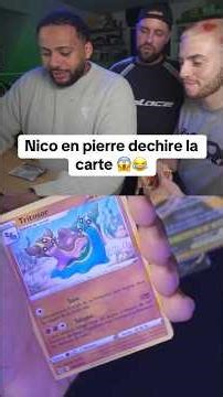 Ouverture de 100boosters origine perdue chez Valouzz, Nico qui craque et dechire la carte 😂 #michou