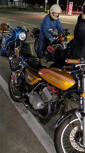 たまには夕方から国産旧車でプチツーリング #旧車バイク #ホンダバイク #カワサキバイク