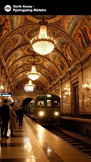 ⭐ 🇰🇵🚇 North Korea — Pyongyang Metro 🚇 #travel