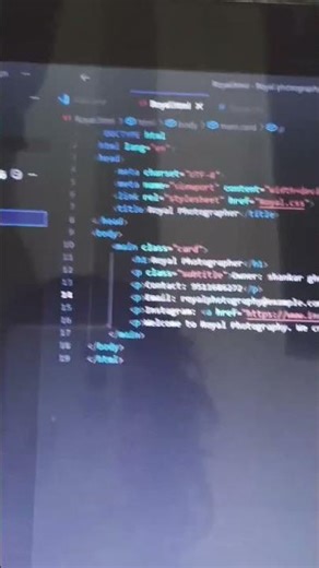 In this video, I have created a simple Photography Website using HTML and CSS in VS Code. #html #css