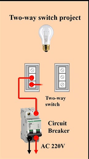 Two Way Switch connection diagram #electrical #industrialelectrician #industrialelectricianlife #industrialelectricianjob | Resonance Automation