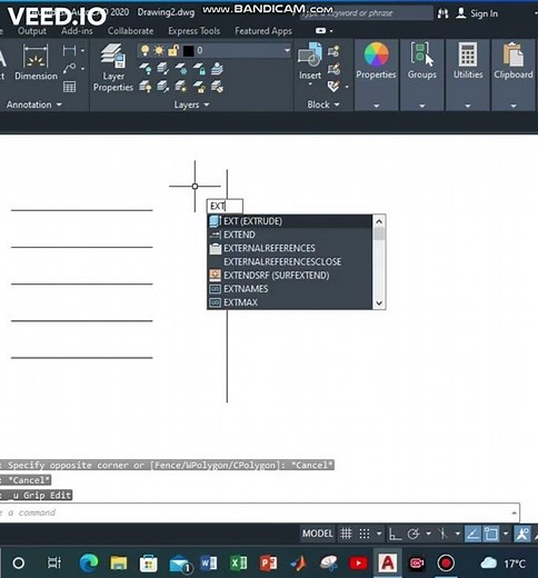 AutoCAD Tips & Tricks Part-6 | Extend Command in AutoCAD
