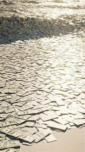 Satisfying ASMR videos of Dollar's /Money 🤑 💵💰🪙dollars videos #satisfying #ASMR #waves #Dollar #money