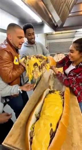 Worlds biggest Cheese Steak better than philly #food