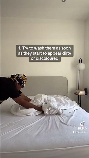 How to wash your white bed sheets | how to keep your white bedding white #bedding #laundrytips