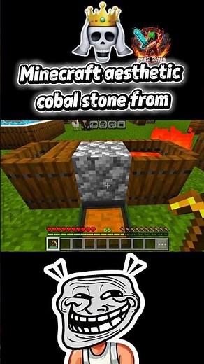 Minecraft aesthetic cobblestone farm#1mviews #minecraft #10ksubscriber😱