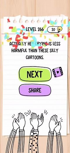 Brain test level 266 Walkthrough