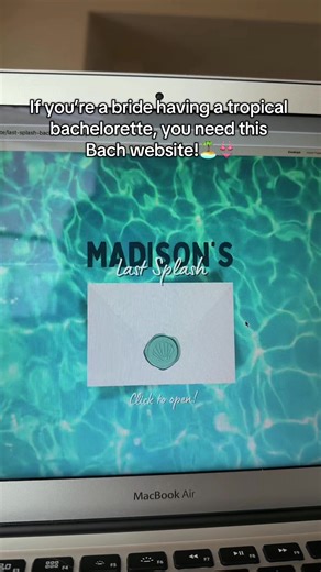 This tropical, beachy, “Last Splash” themed Bach website is perfect to keep all your girls informed! Customizable itinerary, location details, outfit inspo page and more. Comment “SPLASH” and I’ll send you the template!🌊🩵💍 #canvatemplates #beachbach #lastsplash #2026bride #weddingplanning