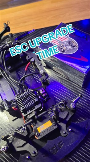 Think its time for a little upgrade on my second card. switching out the hobbywing esc for the orca totem. Smaller and soo much better than the hobbywing. #rcracing #rccommunity #miniracing ##rc #rccar