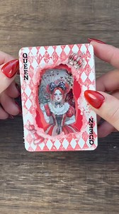 807K views · 16K reactions | 3D Queen shaker ATC #ATC #scrapbooking #bookmark #journaling #art #giftideas #asmr #crafts #diy | Mumuarts | Facebook