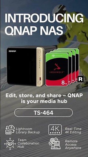 The QNAP TS-464 is the ultimate NAS #QNAP #Photography #Videography #MediaStorage