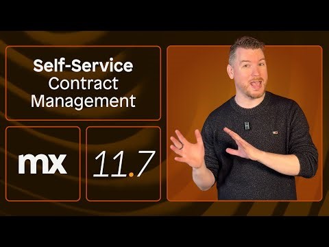 Self-Service Contract Management - Mendix 11.7 Release Video