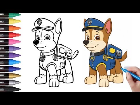 Rubble and Ryder Paw Patrol Drawing, Painting & Coloring For Kids and Toddlers_ Child Art