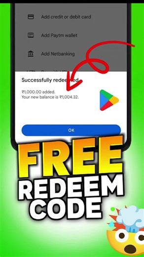 Free Redeem Code 200 | Google Play Store Redeem Code | How to Get Free Redeem Codes 2026 #redeemcode