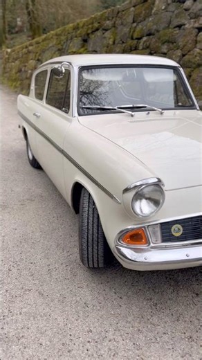 The Ford Anglia Super - with Lotus badge and bigger exhaust 🤔😎 #anglia #ford #lotus