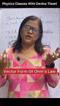 Vector Form of Ohm’s Law—Super Easy! #shortsviral #ohms_law