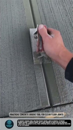 Practical Concrete Groove Tool for Clean Floor Joints #tools