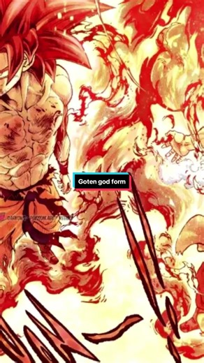 Goten's God Form in Dragon Ball Super