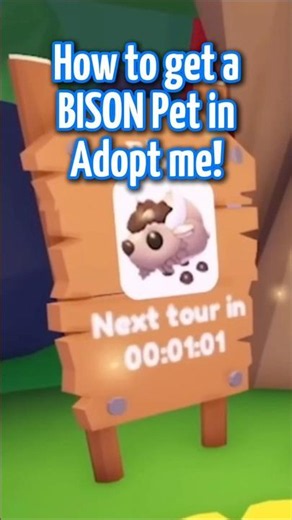How to get a BISON! 🦬 #roblox #adoptme