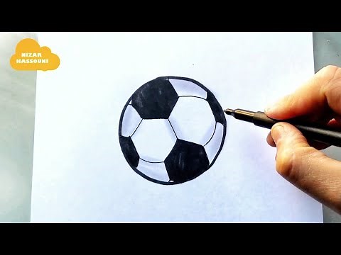 Comment dessiner un ballon de foot facilement