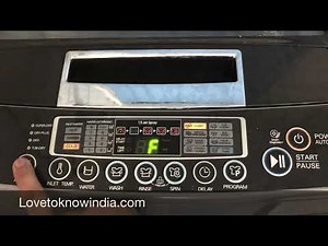 How to AIR dry clothes in LG fully automatic washing machine