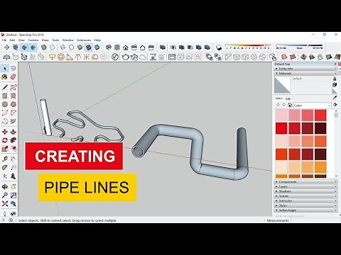 Cara Membuat Pipa di Software SketchUp